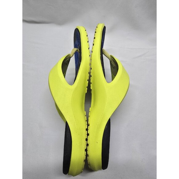 CROCS MODI SPORT Thong Flip Flops Unisex Mens 7 Women's Size 9-Yellow Blue Black - Picture 7 of 15